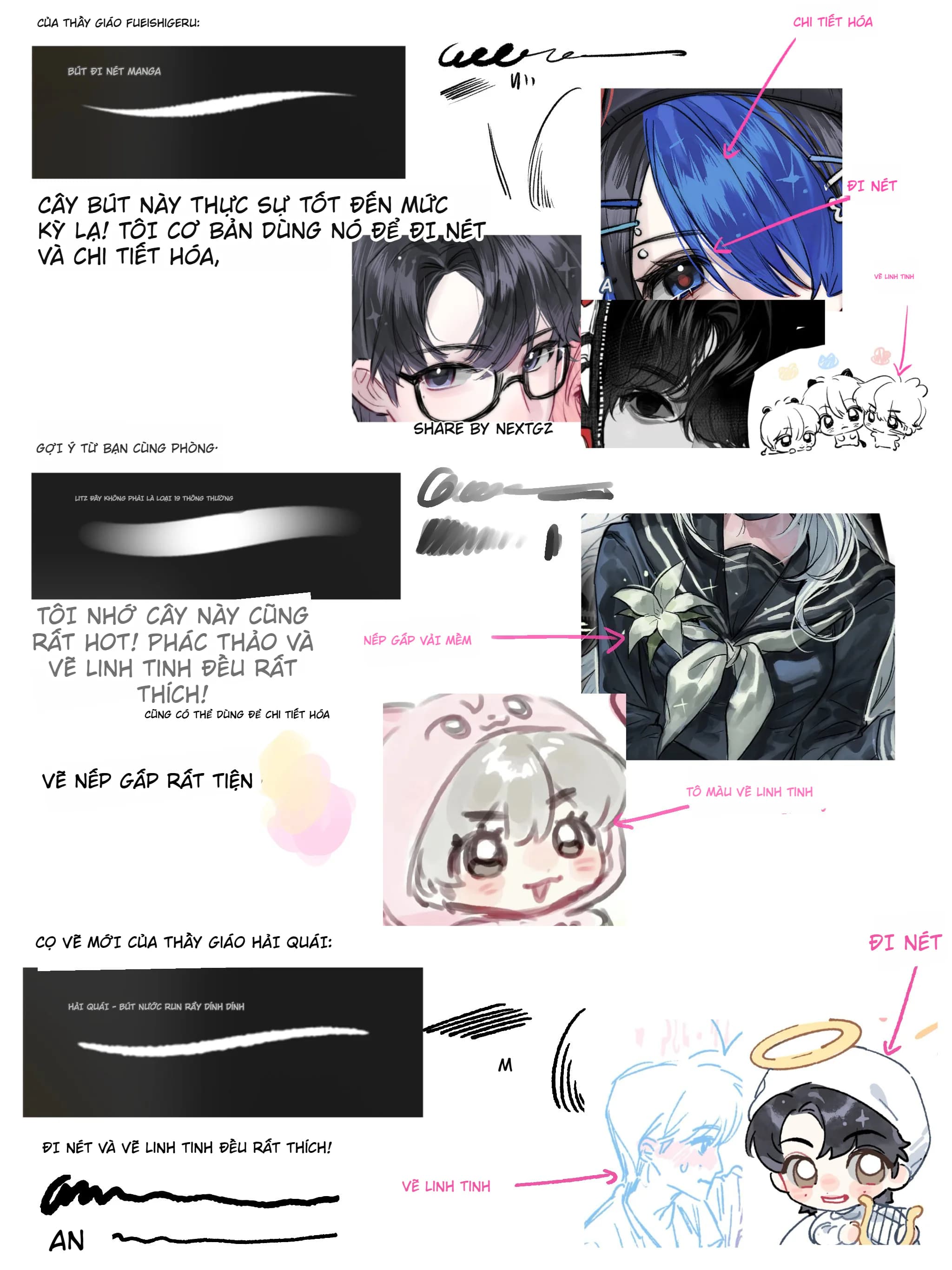 Set brush Procreate: đi nét gọn, tô mượt, blend ổn cho minh hoạ/nhân vật