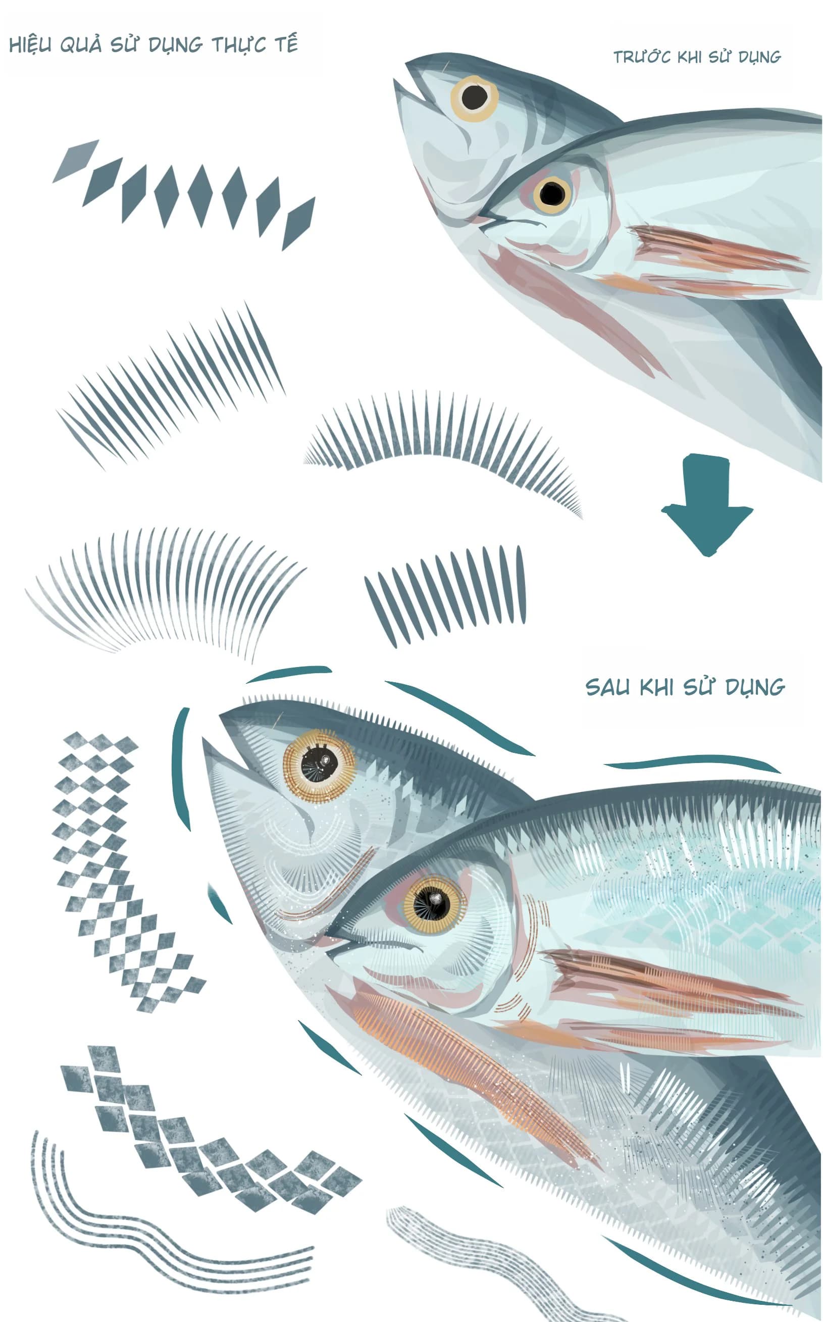 Bộ Sưu Tập 48 Brush "Information Volume" Tạo Chi Tiết & Texture Cực Đỉnh (PS/Procreate/CSP) - Image 4