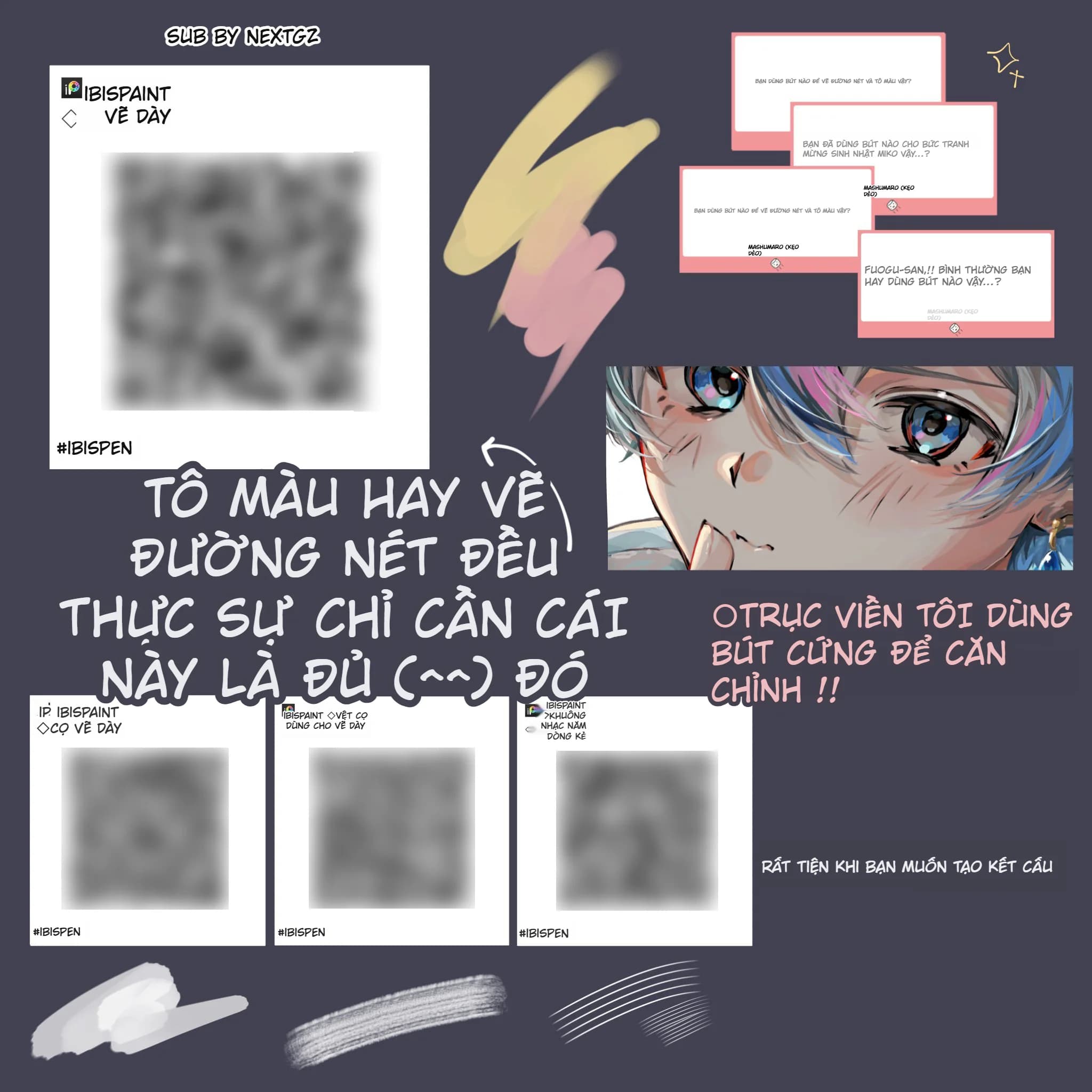 Bộ cọ mới Miễn Phí của Ibispaint siêu phẩm