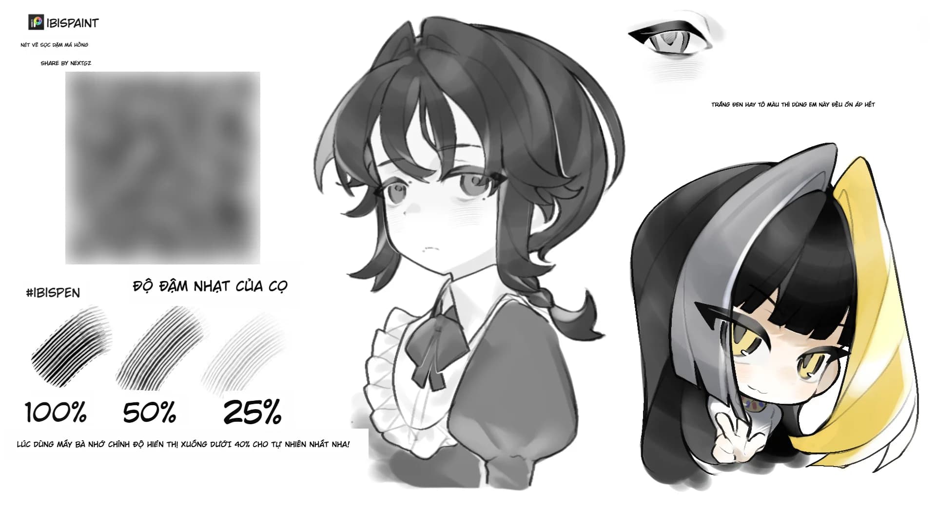 Chia sẻ cọ ibis Paint X đánh má hồng