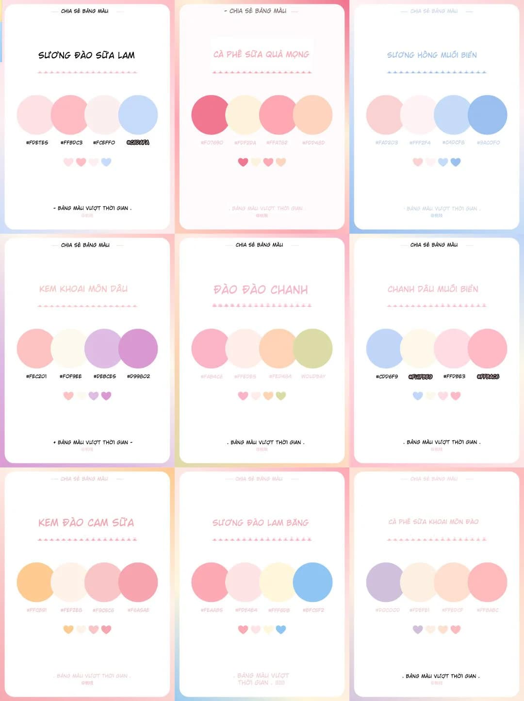 Cầm dùng liền! Chia sẻ phối màu siêu êm mắt, siêu dễ chịu 🎨 (Part 1)