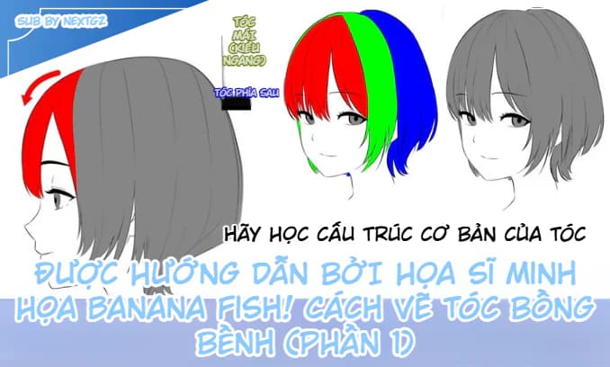 Bí quyết vẽ tóc bồng bềnh tự nhiên từ mọi góc độ (Phần 1)