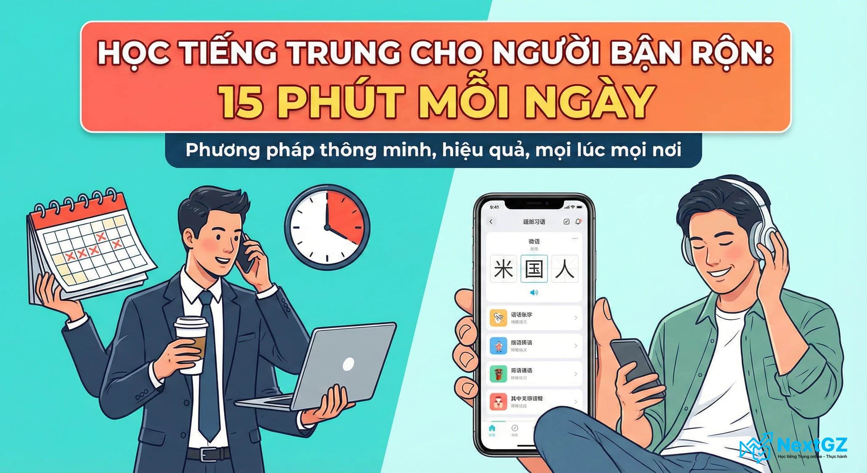 Học Tiếng Trung Mỗi Ngày Cho Người Bận Rộn - Mẹo Hiệu Quả
