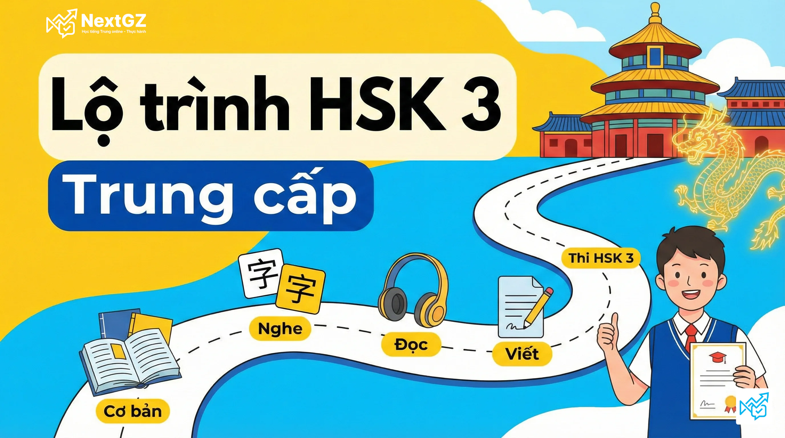 Lộ trình HSK 3 - Trung cấp