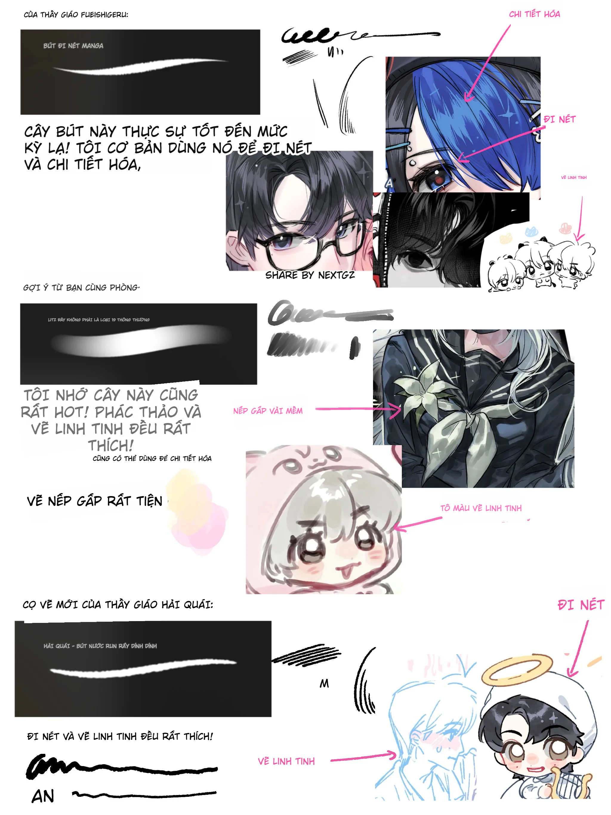 Set brush Procreate: đi nét gọn, tô mượt, blend ổn cho minh hoạ/nhân vật