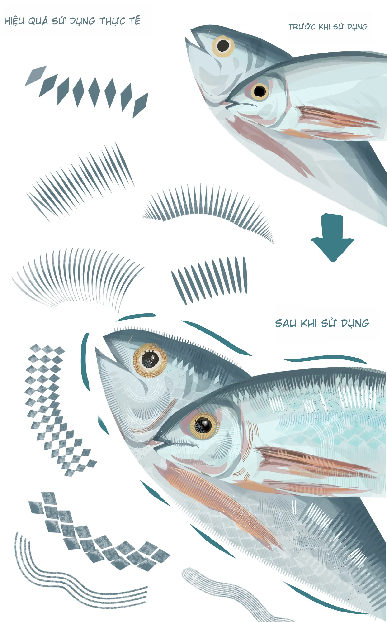 Bộ Sưu Tập 48 Brush "Information Volume" Tạo Chi Tiết & Texture Cực Đỉnh (PS/Procreate/CSP) - Gallery 4