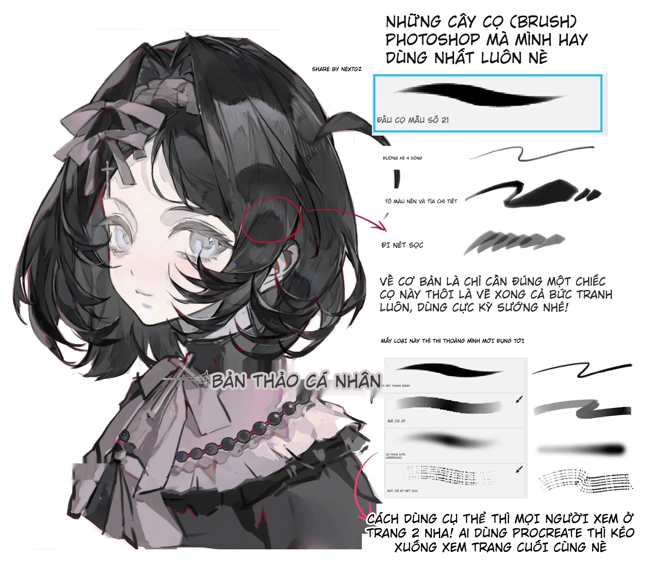 Brush Photoshop Cân Mọi Style Dark Fantasy 🎨