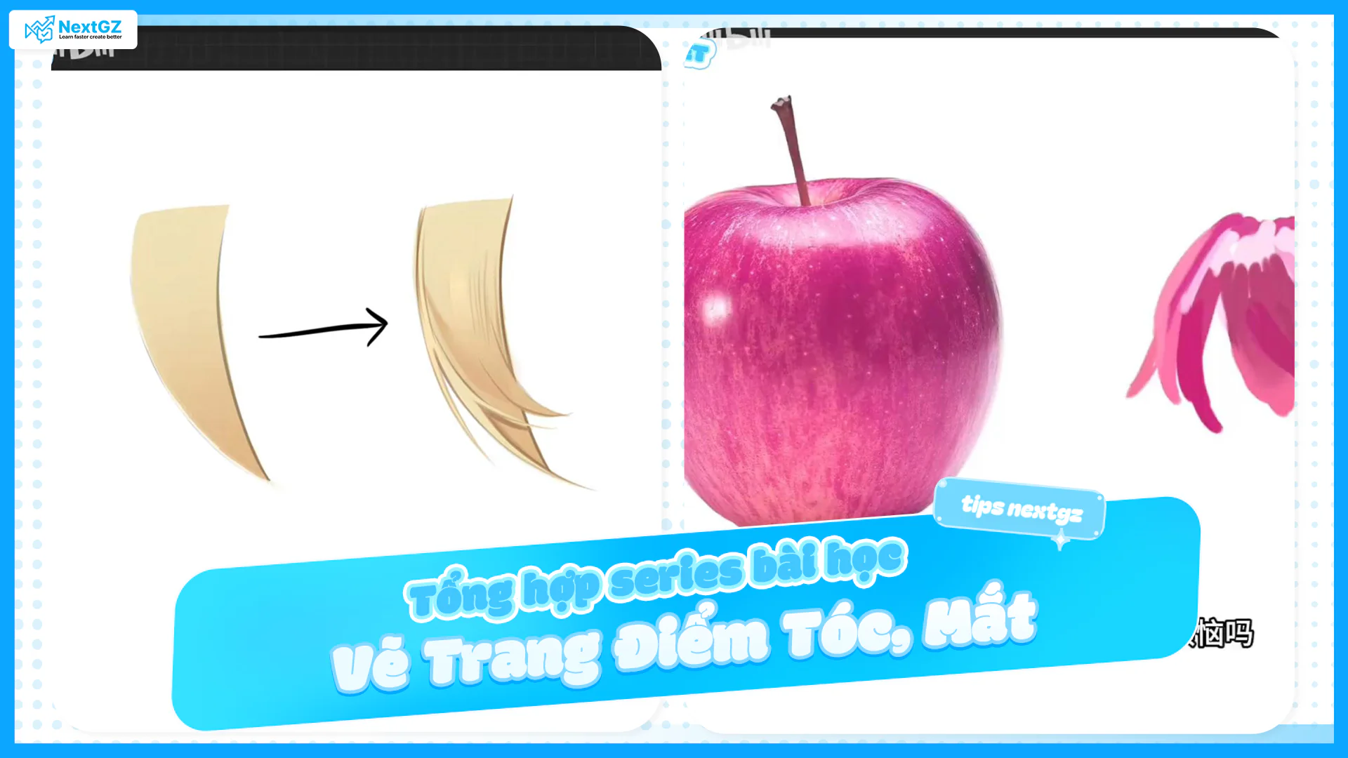 Series Vẽ Trang Điểm Tóc, Mắt | Tutor Canyin