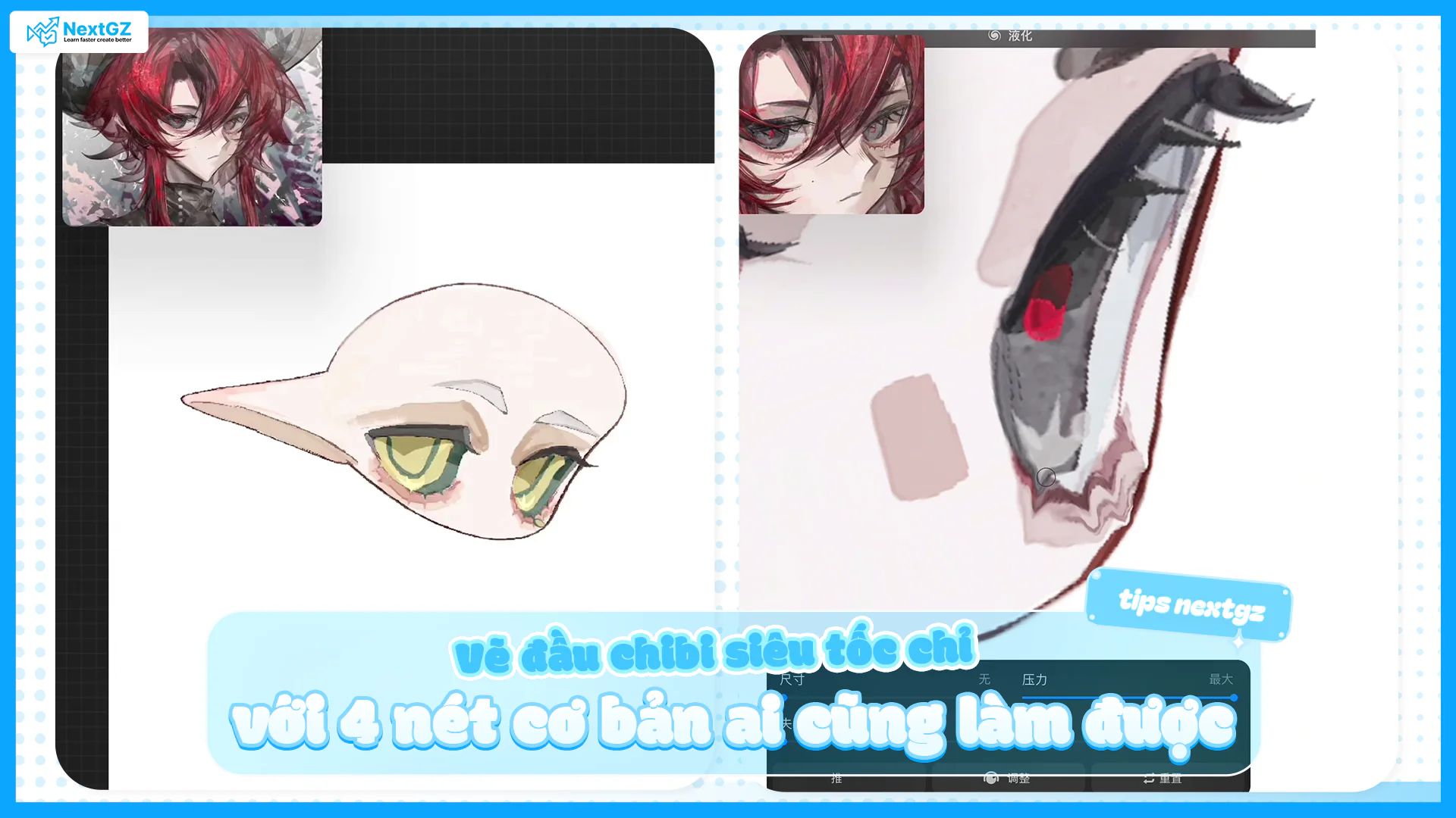 Tổng Hợp Bài Học Vẽ Digital Chủ Đề Chibi QQ - PRO