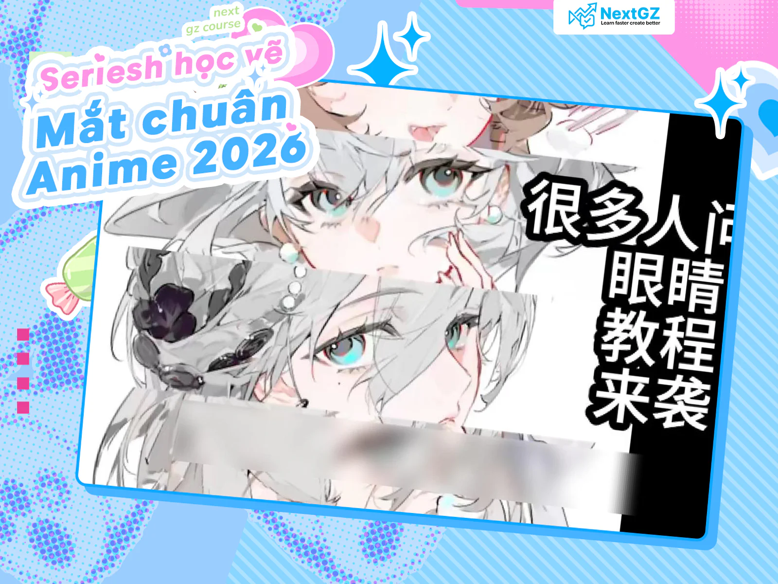 Series Hướng Dẫn Vẽ Mắt Chuẩn Anime