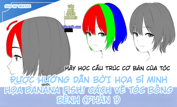 Bí quyết vẽ tóc bồng bềnh tự nhiên từ mọi góc độ (Phần 1)