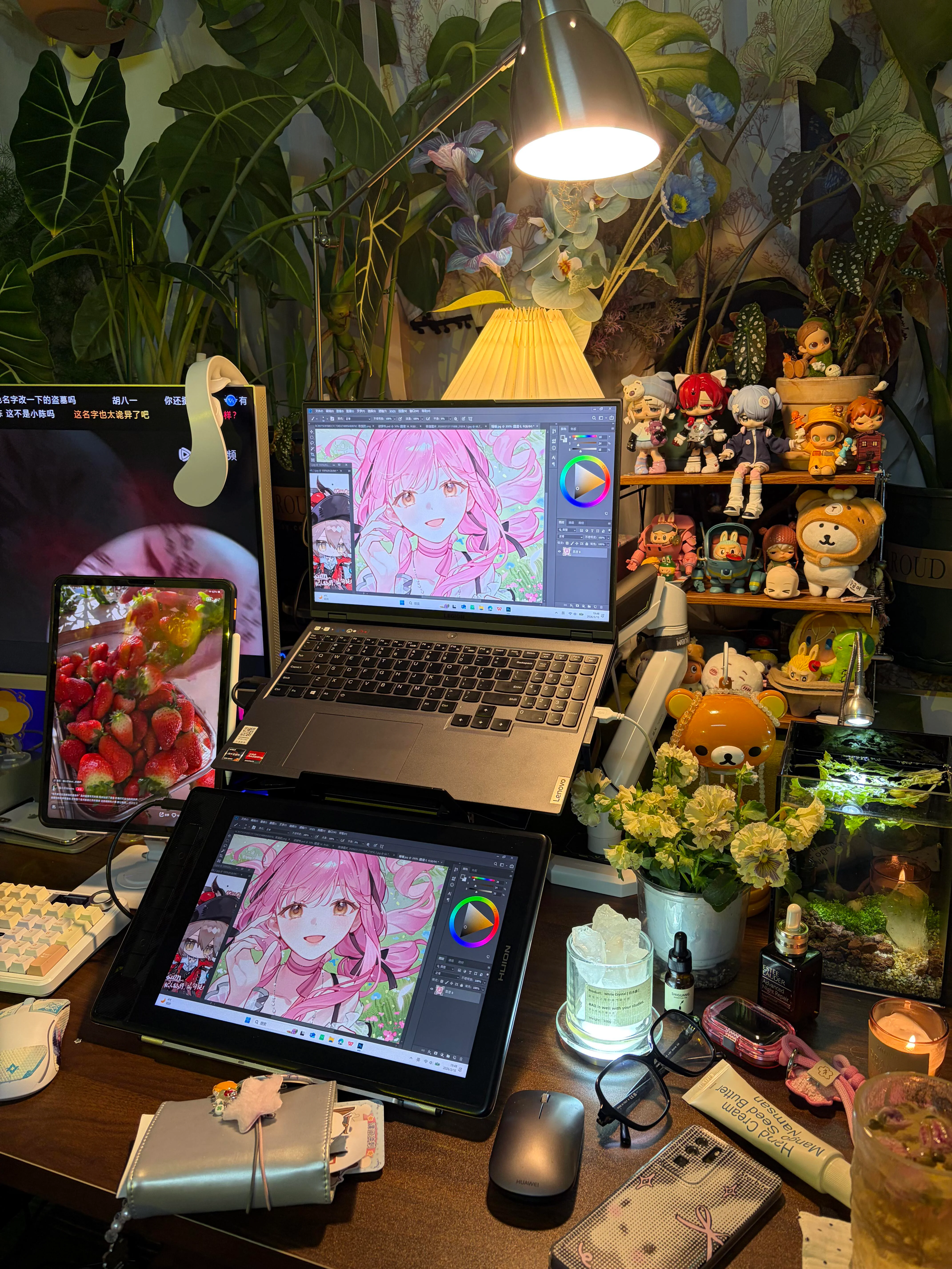 Góc Làm Việc Của Họa Sĩ Minh Họa Và Hướng Dẫn Vẽ Mắt Chi Tiết