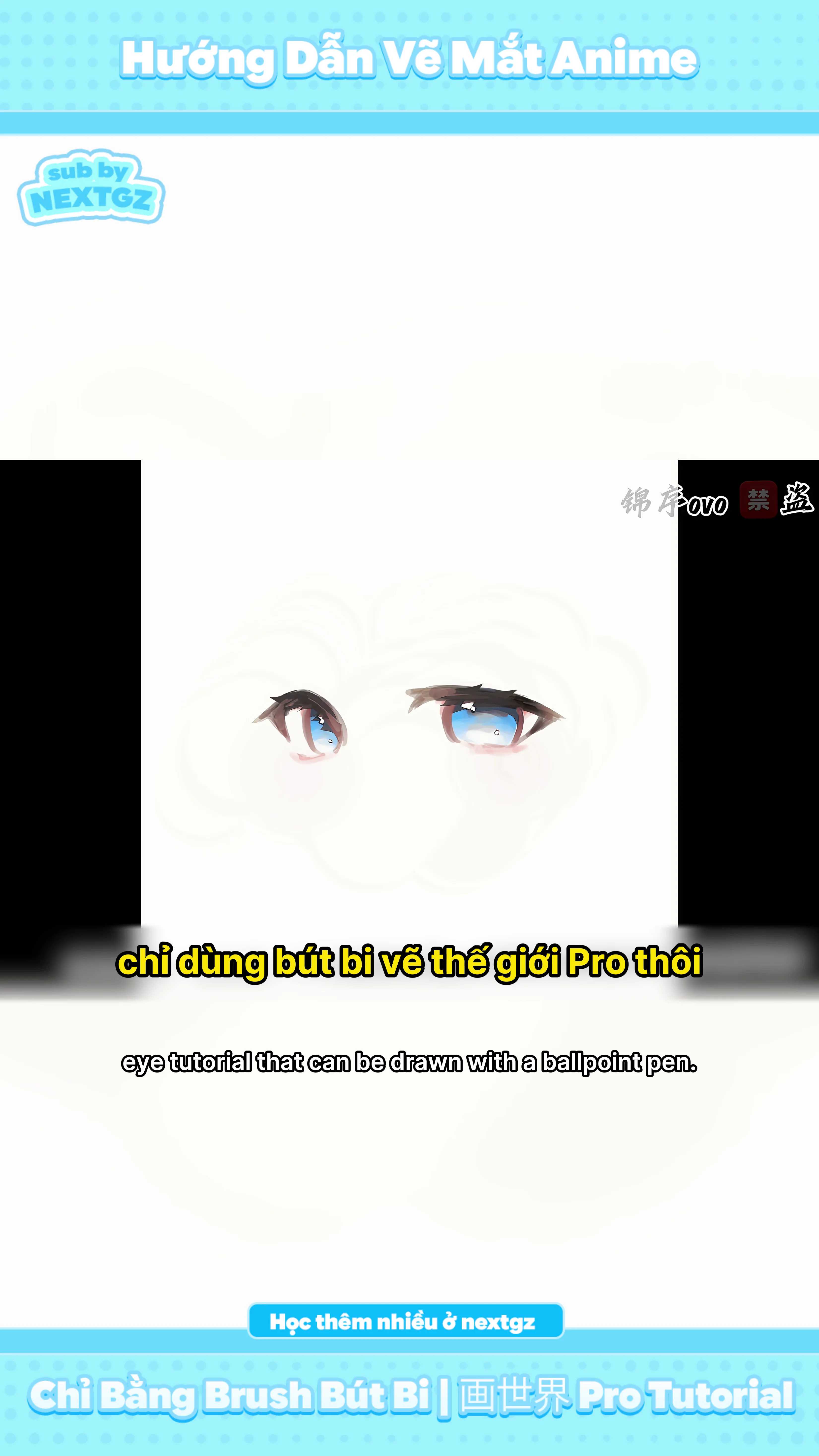 Cách Vẽ Mắt Digital Art Bằng Brush Đơn Giản: Từ Line Art Đến Highlight Long Lanh