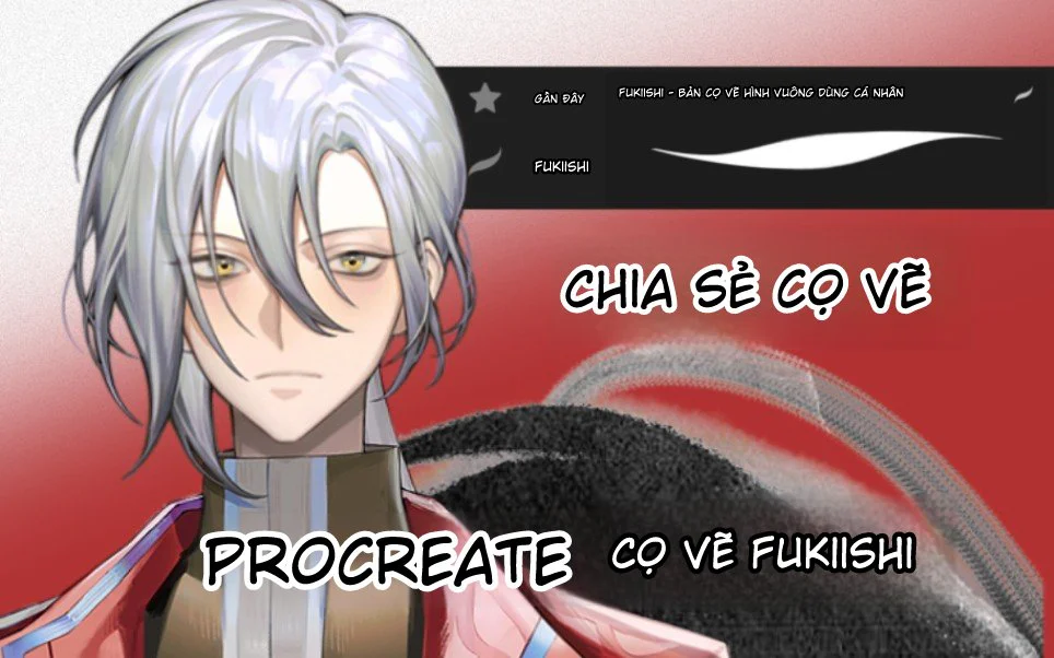 Brush: Fukiishi - Cọ vẽ đầu vuông
