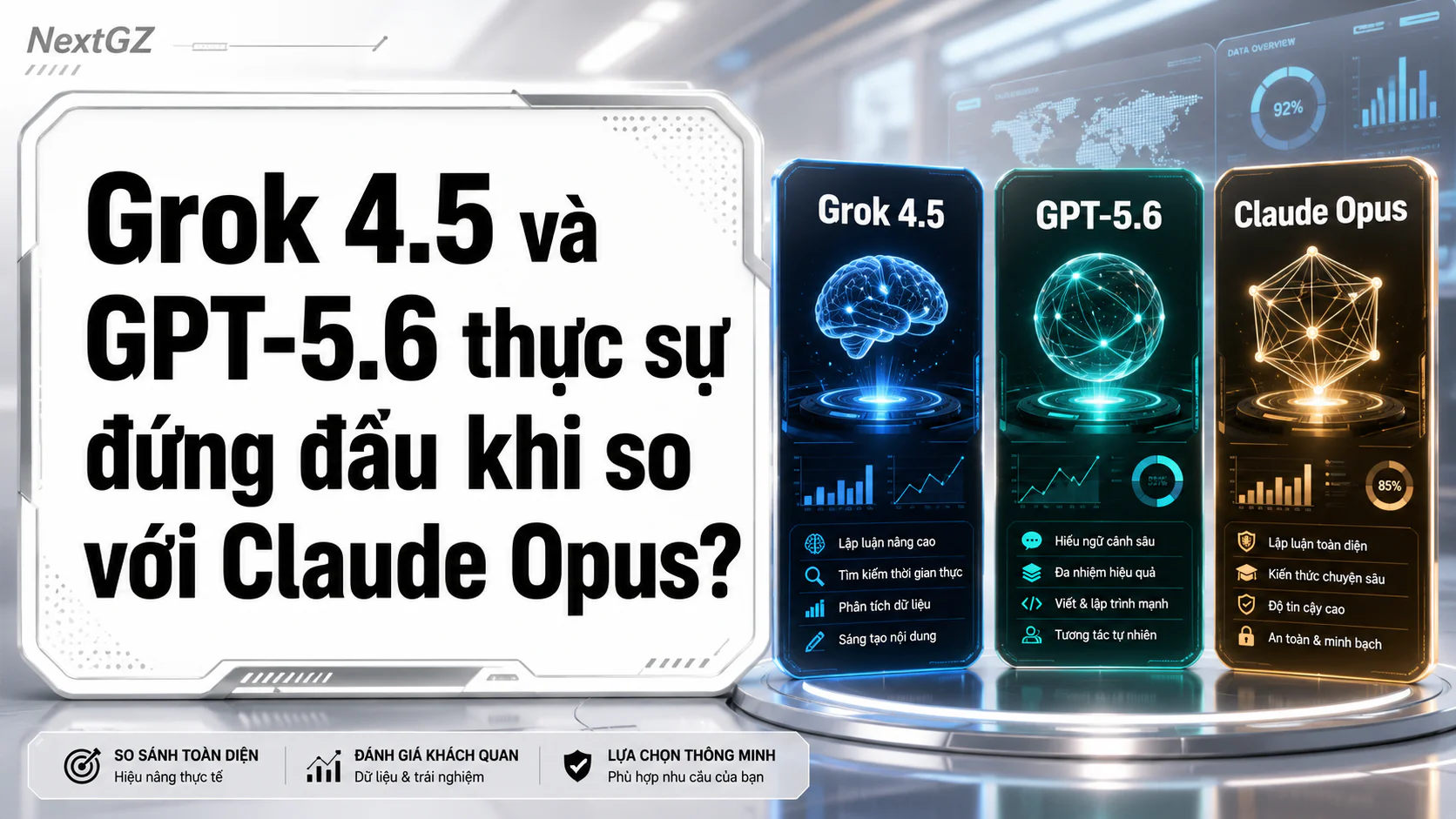 Grok 4.5 và GPT-5.6 thực sự đứng đâu khi so với Claude Opus?