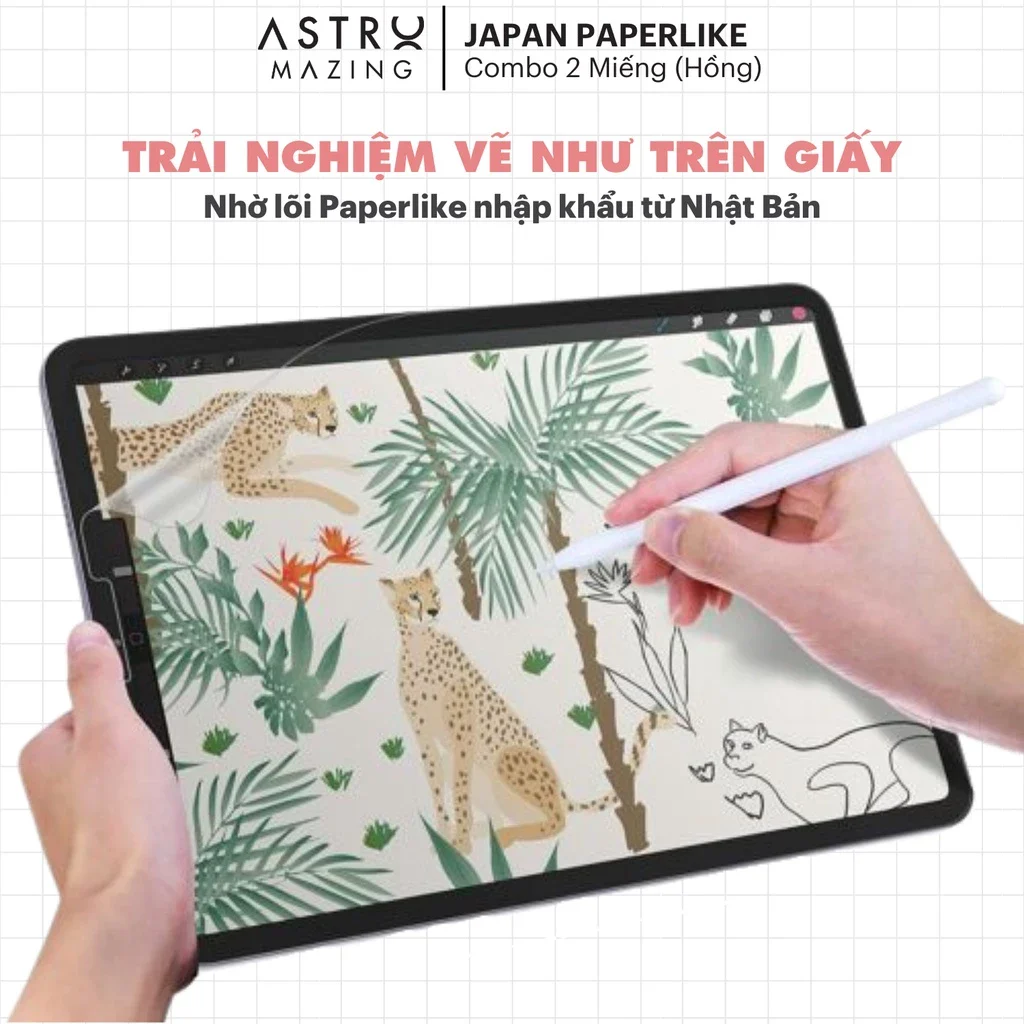 Miếng Dán Màn Hình Paperlike Astro Cho iPad – Bề Mặt Nhám Viết Vẽ Như Giấy, Chống Chói Và Hạn Chế Vân Tay - AstroMazing Official Store 3