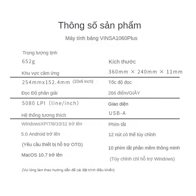 Bảng Vẽ Điện Tử Kết Nối Laptop 1060Pro Bảng Vẽ Với Bút Tablet Vẽ OSU & Vẽ & Dạy Trực Tuyến - CLUBLU 9