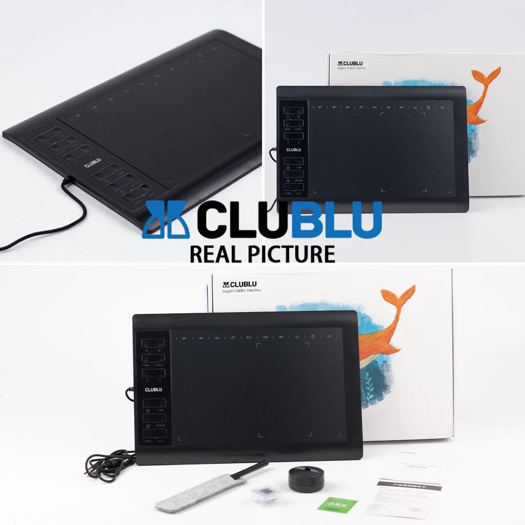 Bảng Vẽ Điện Tử Kết Nối Laptop 1060Pro Bảng Vẽ Với Bút Tablet Vẽ OSU & Vẽ & Dạy Trực Tuyến - CLUBLU 2
