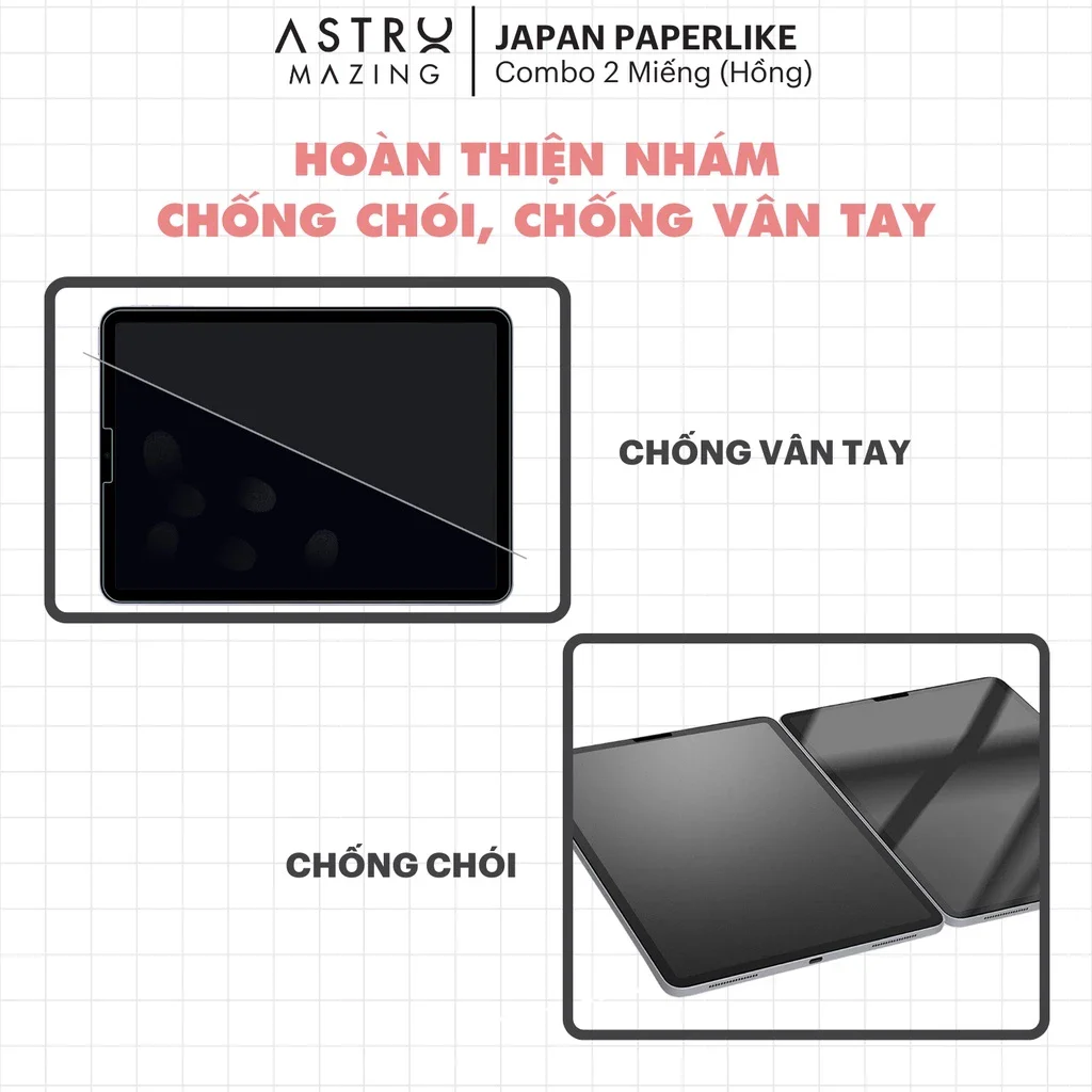 Miếng Dán Màn Hình Paperlike Astro Cho iPad – Bề Mặt Nhám Viết Vẽ Như Giấy, Chống Chói Và Hạn Chế Vân Tay - AstroMazing Official Store 5