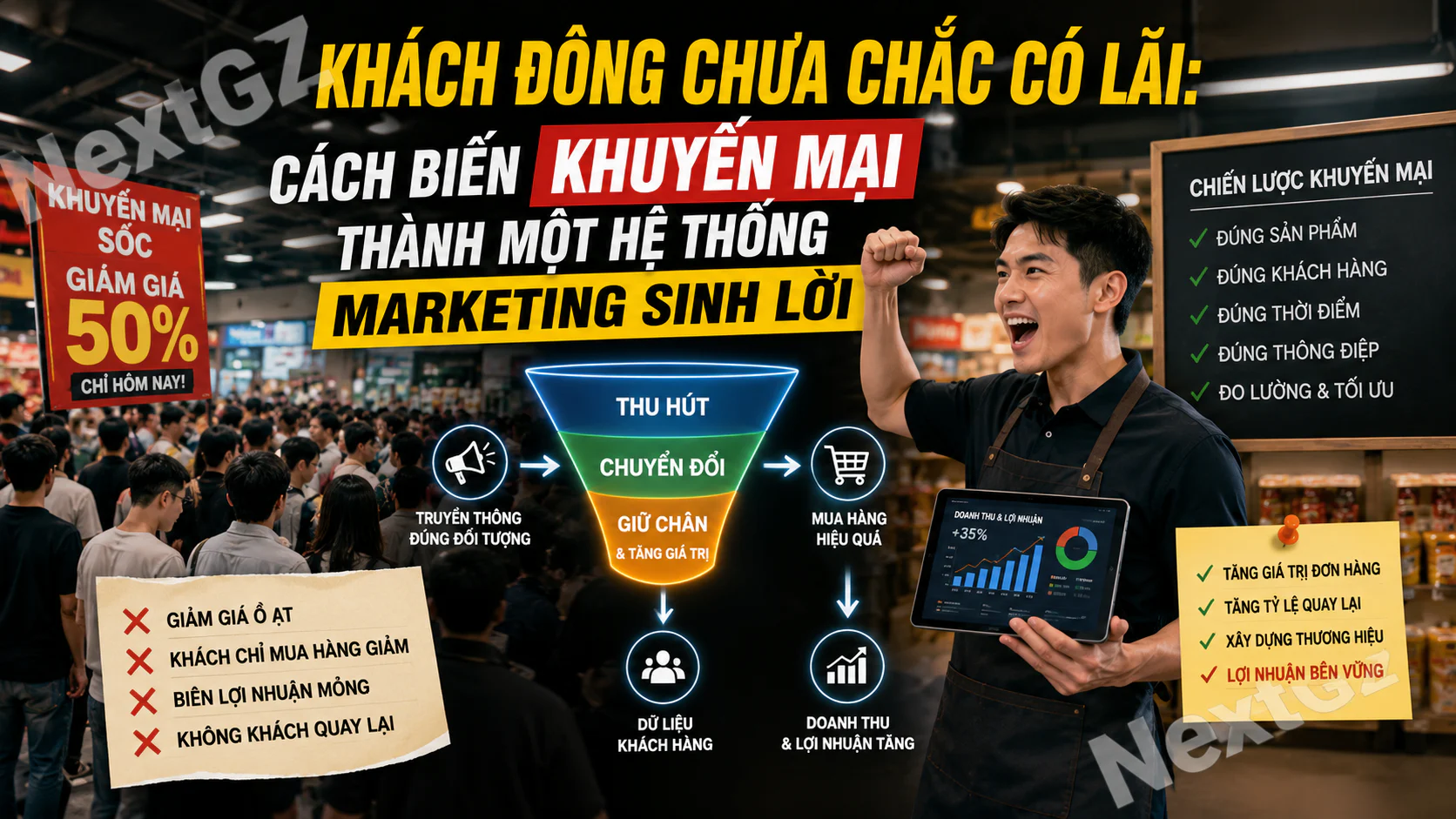 Cửa Hàng Xếp Hàng Dài Vẫn Có Thể Thua Lỗ: Sai Lầm Marketing Nhiều Chủ Kinh Doanh Đang Mắc Phải