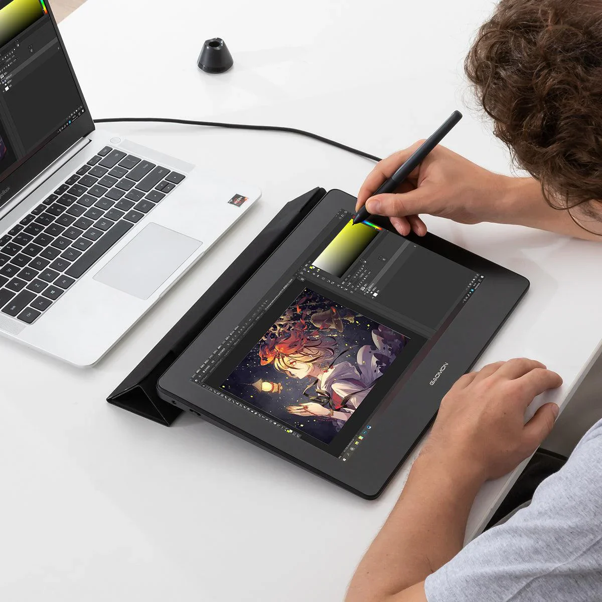Bắt Đầu Vẽ Digital Art Cần Gì? Thiết Bị, Phần Mềm Và Ngân Sách Theo 4 Mức 4 Gaomon pd1320 blue pen display scenario 67856b05 adfa 4cea 8f18 7f7cc90fbf89