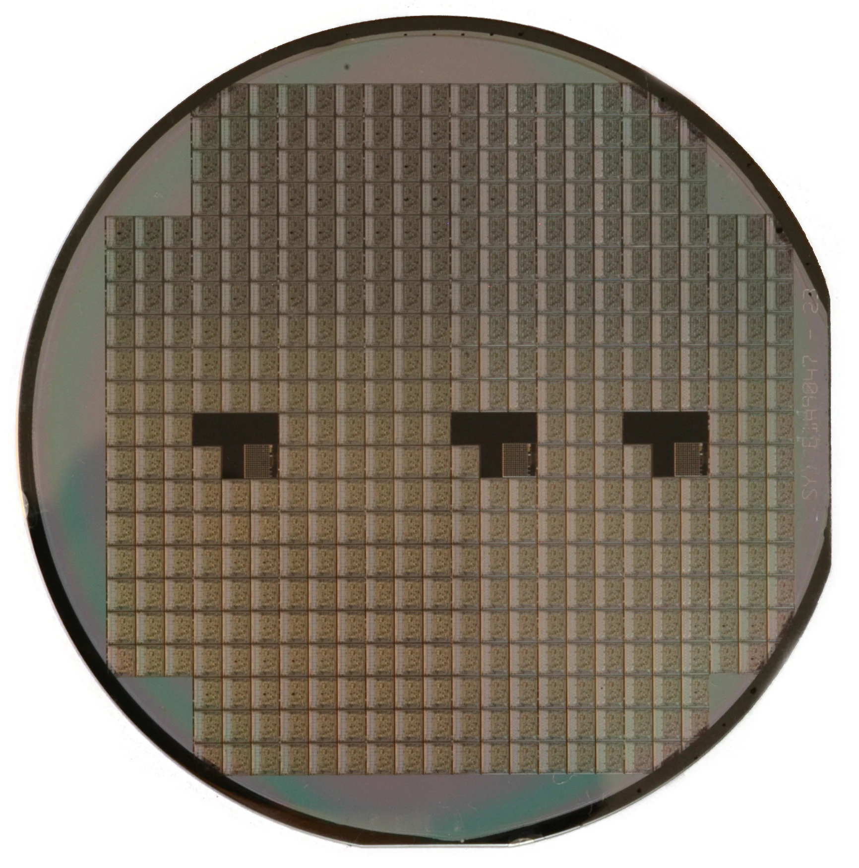 Một tấm wafer silicon dùng trong sản xuất chip bán dẫn