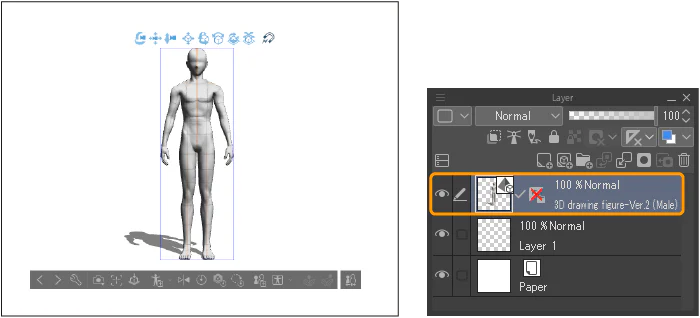 Bước import dữ liệu mô hình 3D trong Clip Studio Paint