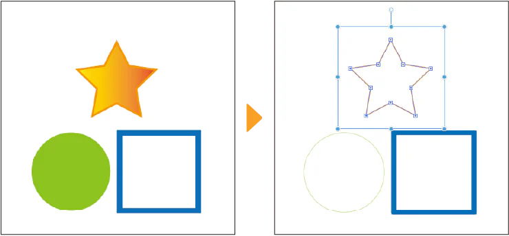 Dữ liệu SVG được nhập thành đường vector có điểm điều khiển trong Clip Studio Paint