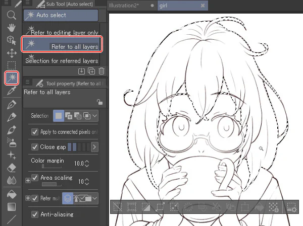CLIP STUDIO PAINT Screentone Manga: Tone Layer, Selection Launcher Và Layer Property