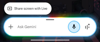 Screenshot of Gemini interface running on an Android device.