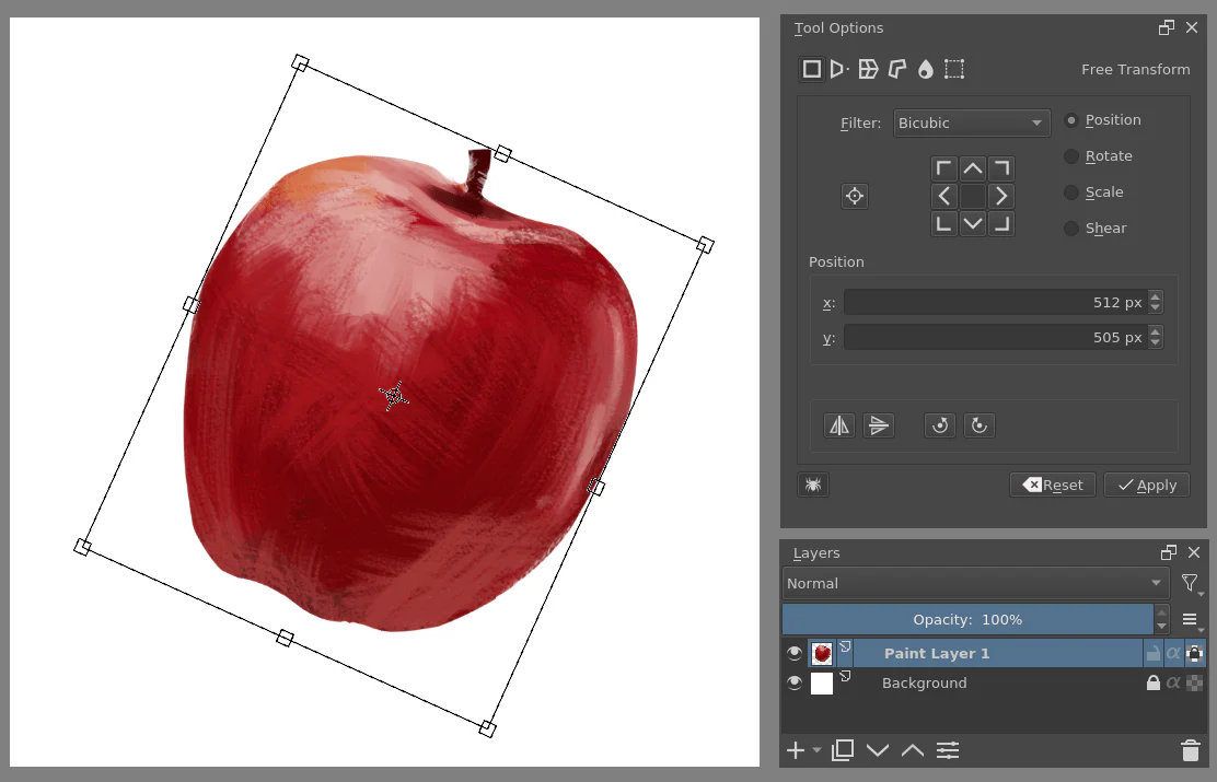 Krita Transform Tool Thực Chiến: Free Transform, Perspective, Warp, Cage, Liquify Và Mesh