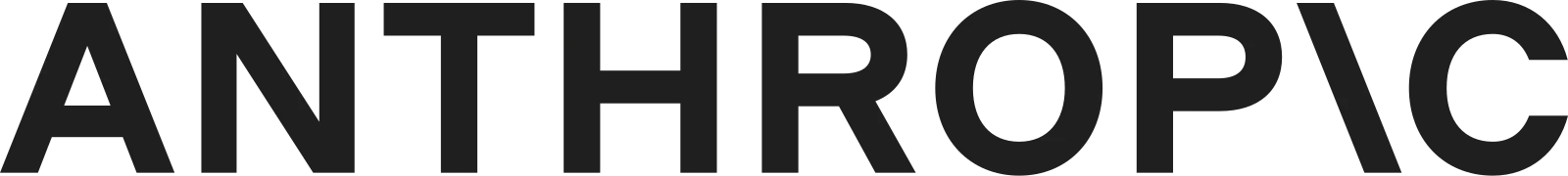 Logo chữ Anthropic của công ty phát triển Claude.