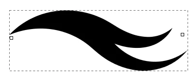 Nét vẽ sử dụng Shape From Clipboard trong Inkscape