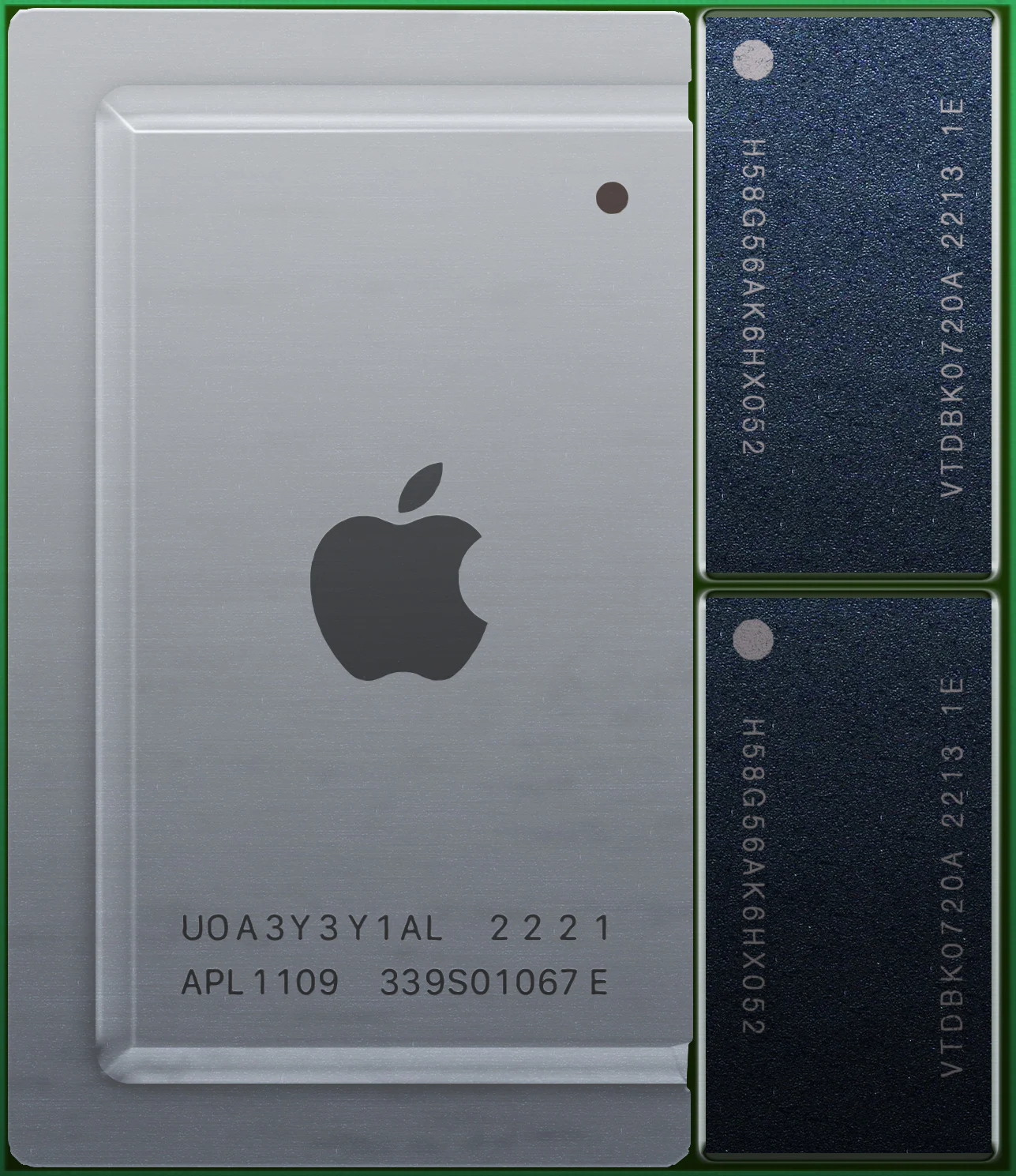 Minh họa bộ xử lý Apple M2, nền tảng Apple Silicon thường được dùng để chạy mô hình AI cục bộ.