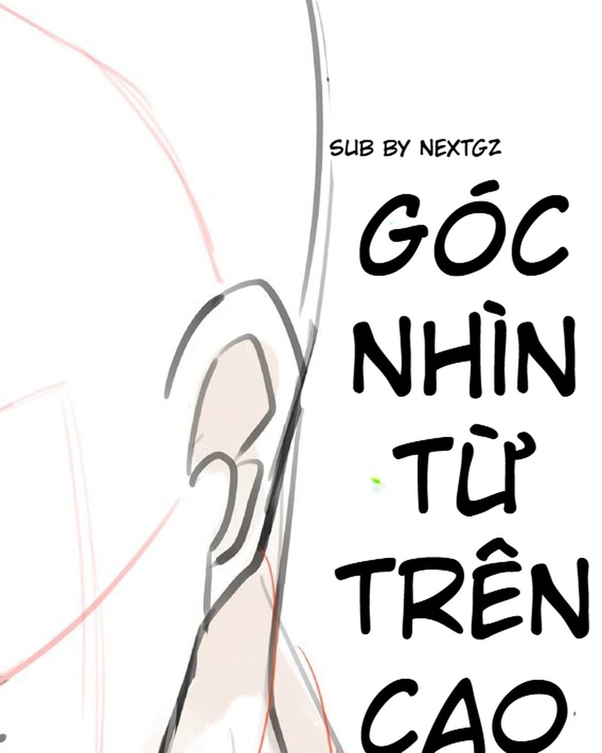 Vị trí và hình dạng tai khi khuôn mặt được nhìn từ trên cao và xoay nhẹ sang ba phần tư.
