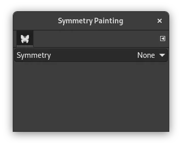 Bảng Symmetry Painting ở trạng thái None trong GIMP 3.0