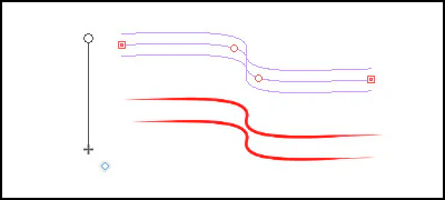 Nhiều đường cong xếp lớp tạo bởi Multiple Curve Ruler