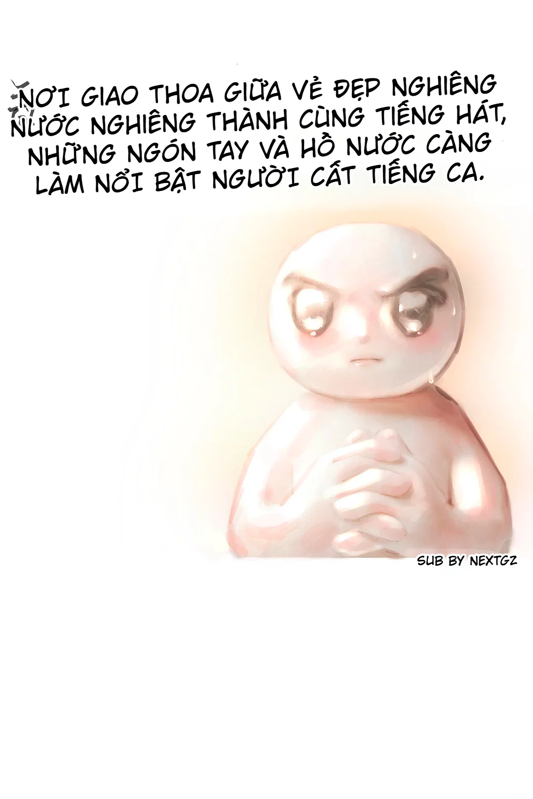 Chi tiết má, nước mắt, chân mày và các ngón tay được tăng sắc độ sau khi phủ màu