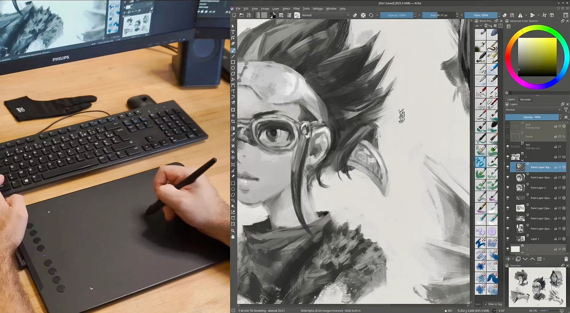 Pressure Graph Procreate 5.4: Hiệu Chỉnh Nét Theo Lực Tay Cho Lineart, Tô Màu Và Painting