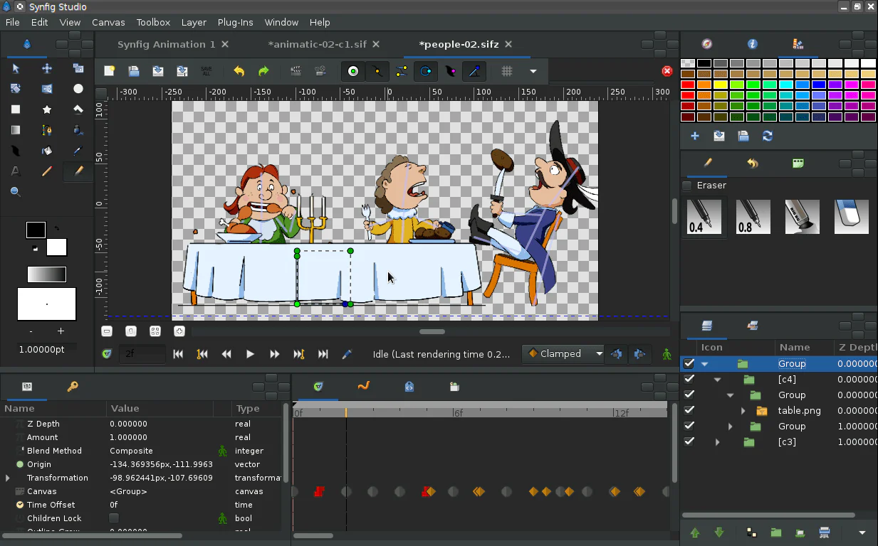 Đọc Giao Diện Synfig Studio Bằng Tiếng Trung: 120 Thuật Ngữ Vector, Timeline, Keyframe Và Render