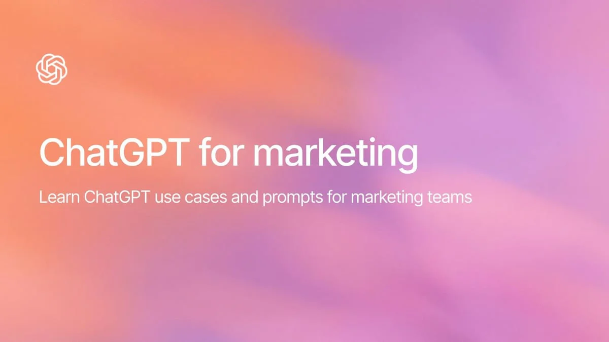 Ảnh OpenAI Academy về các trường hợp sử dụng ChatGPT cho marketing
