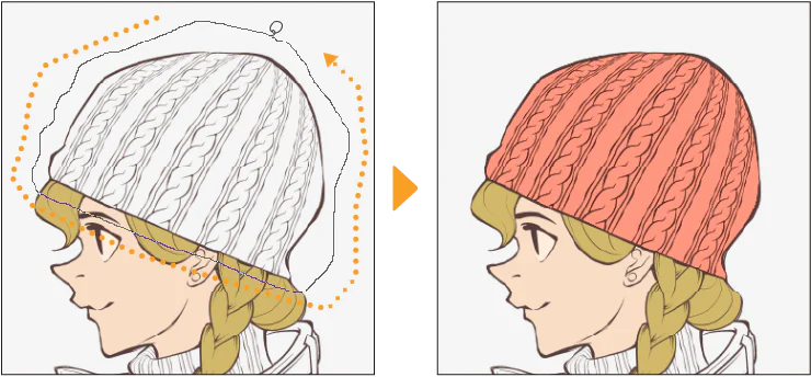 Clip Studio Paint Freeform Gradient: Tạo Gradient Giữa Hai Đường Màu Cho Skin, Hair Và Background
