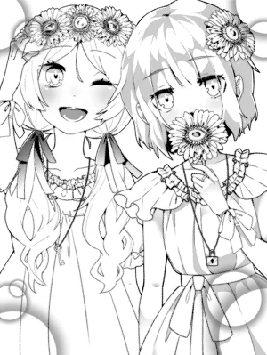 Minh họa Screen Tone trong ibisPaint cho manga với nhân vật và vùng screentone trên layer.
