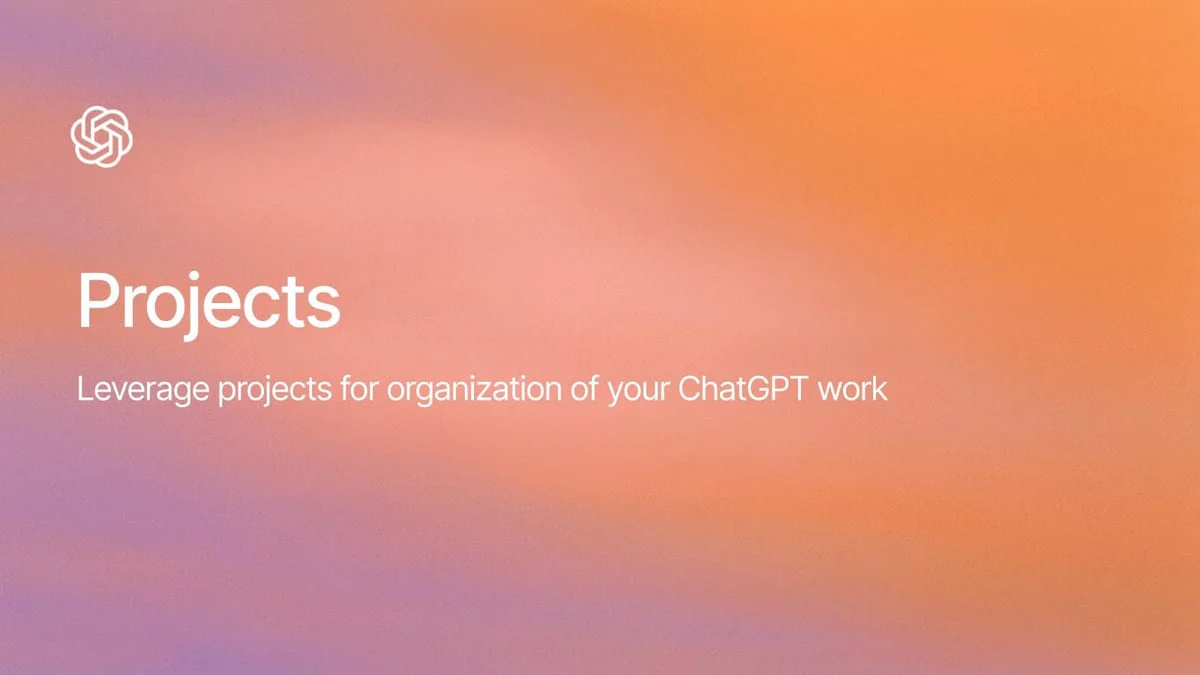 Ảnh OpenAI Academy về Projects trong ChatGPT