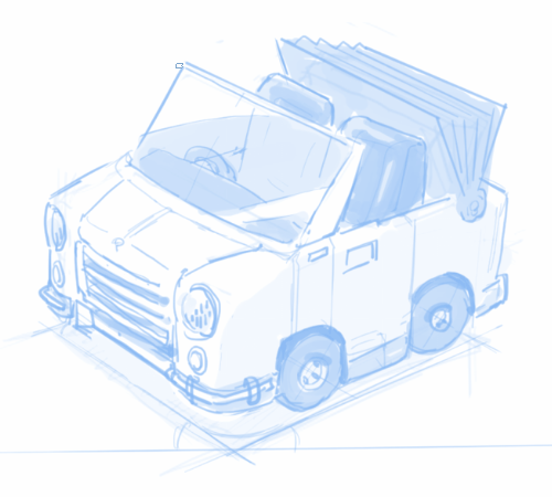Minh họa Smart Shape kết hợp Vector Layer, Correct Line và Vector Eraser để chỉnh lineart sau khi vẽ