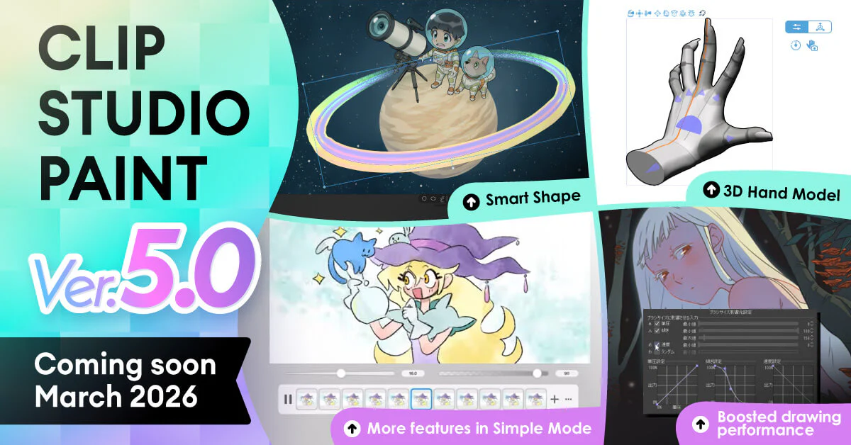 Clip Studio Paint 5: Smart Shape và 3D Hand Model — workflow dựng lineart, pose tay nhanh mà vẫn tự nhiên