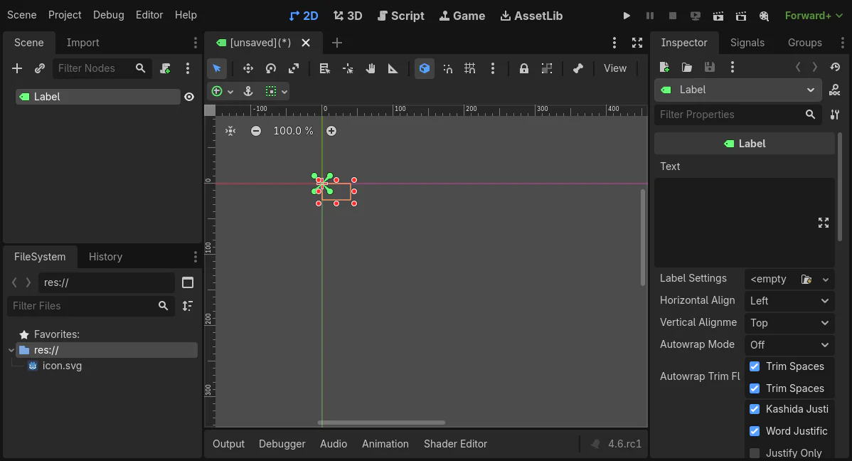 Workflow Scene và Node trong Godot