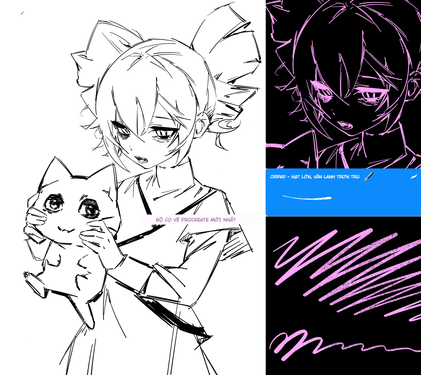 Bộ brush Procreate G-pen Điện Tử Nhị Nguyên - image 3
