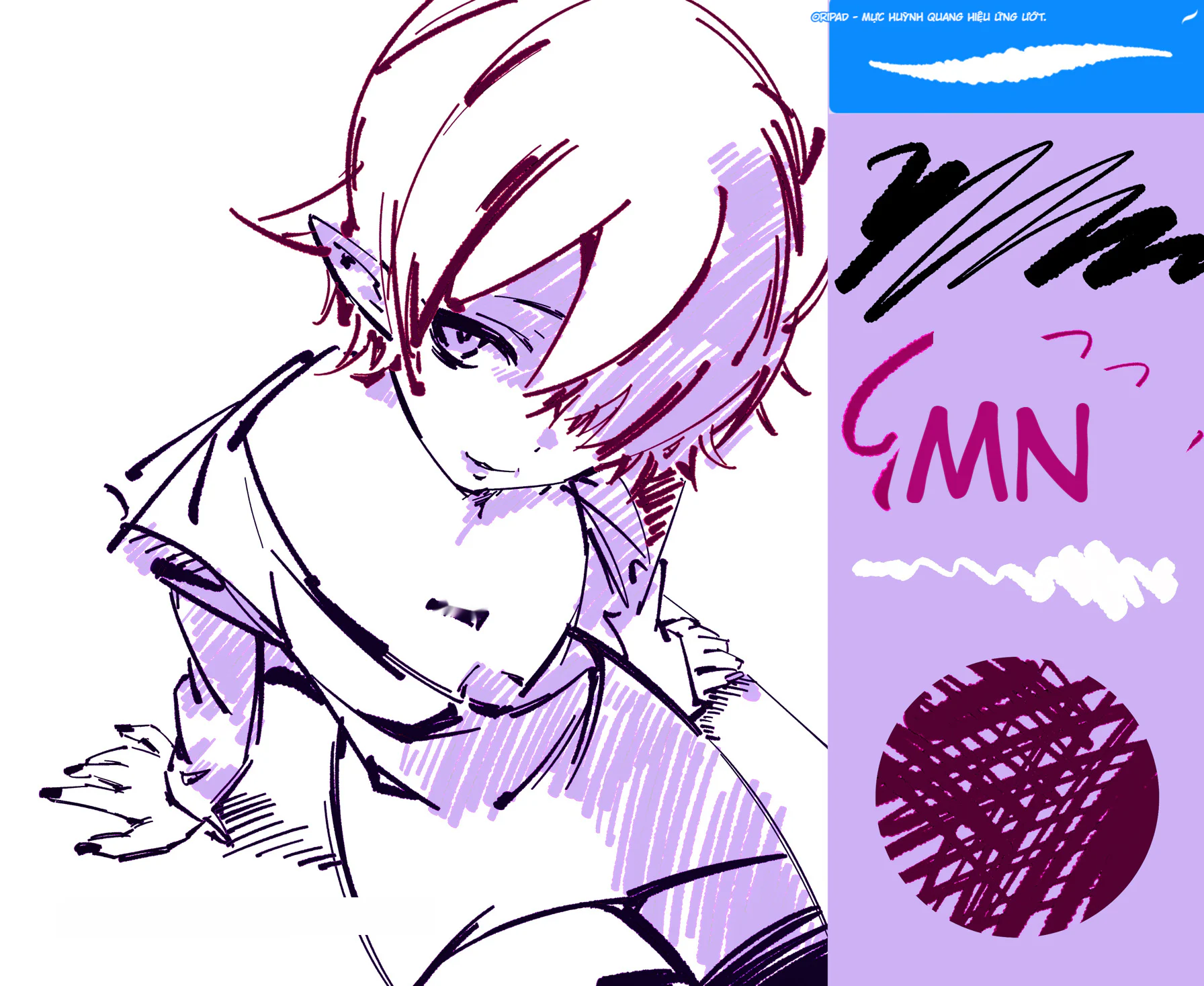 Bộ brush Procreate G-pen Điện Tử Nhị Nguyên - image 2