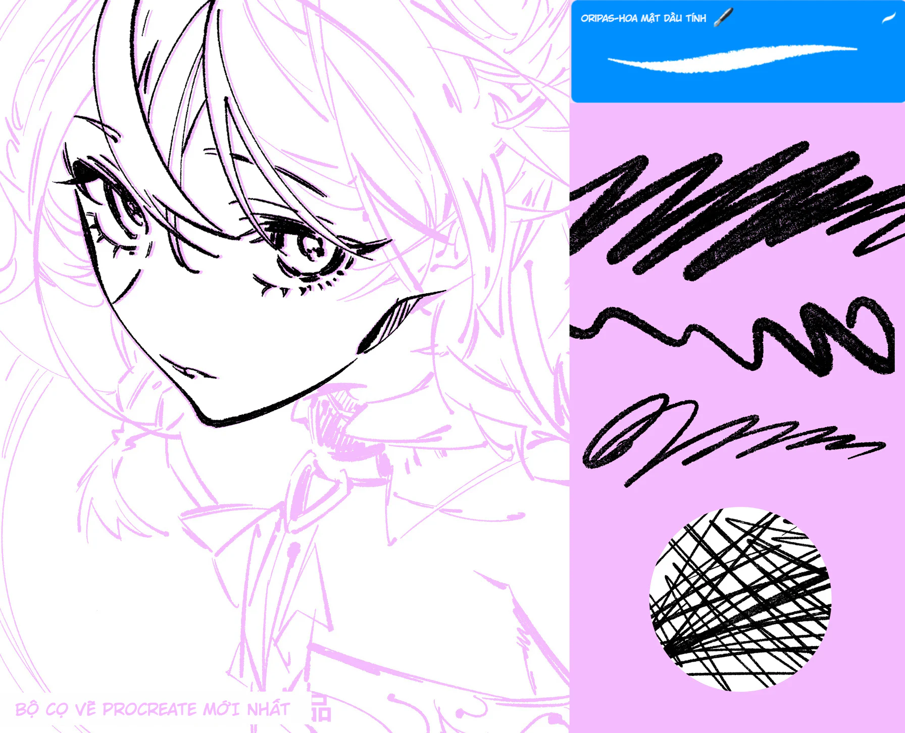 Bộ brush Procreate G-pen Điện Tử Nhị Nguyên - image 4
